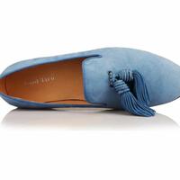 NEW HANDMADE MEN LOAFERS SUEDE WEDDING DRESS SHOES - Thumbnail 1