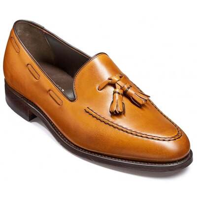 Men's Brown Tassel Loafer Rounded Toe Party Wear Handmade Genuine Leather Shoes