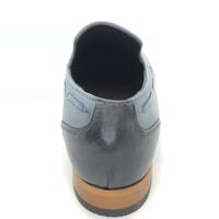 New Handmade Blue Tassel Loafer Special to Person Unique Luxury Men Shoes - Thumbnail 4