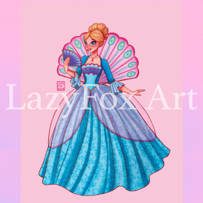 Island princess rosella print