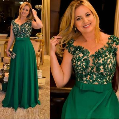 Dark green mother of the bride dresses sheer neck sparkly beaded lace mother of the groom dress