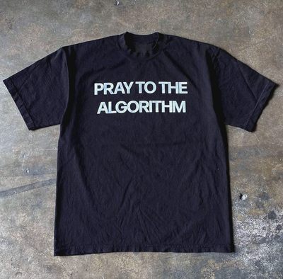 Free Shipping-PRAY FOR THE ALGORITHM TEE