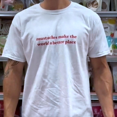 Free shipping-mustaches make a better place tee - Thumbnail 1