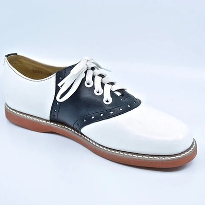 Men's two tone leather lace up dress handmade shoes