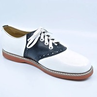 Men's Two Tone Leather Lace Up Dress Handmade Shoes - Thumbnail 1
