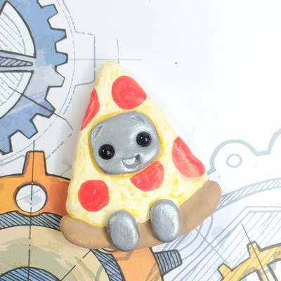 Pizza robot magnet