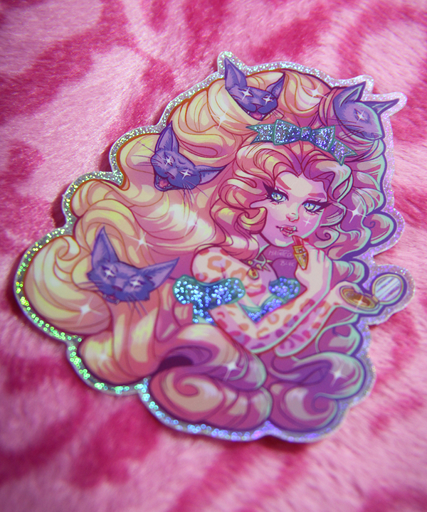 Kitty Coiffure sticker