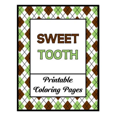 Sweet tooth printable coloring pages