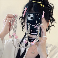 Cute Kitty Cat iPhone Case With Chain *(iPhone 11 - iPhone 14 ) - Thumbnail 1