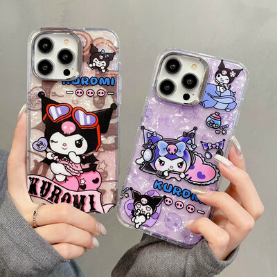 Double-sided Coating Kurome iPhone Case With Chain *(iPhone 12 - iPhone 15 )