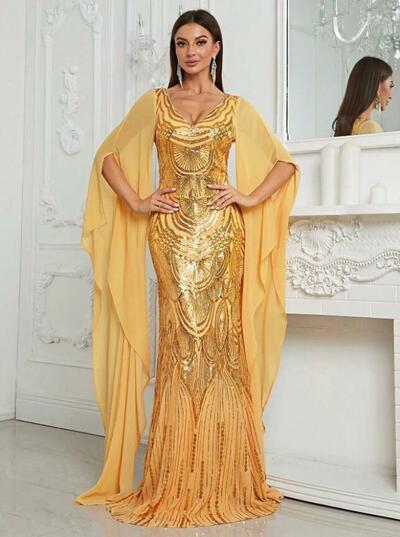 Plus Size Mother of the Bride Dress Sequins Mother of the Groom Dress