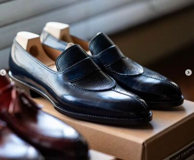 Beautiful Black Leather Split Toe Stylish Loafers Slips On Formal Handmade Men's Shoes