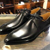Handmade Black Edition Glossy look Chukka Formal Lace Up Shoes - Thumbnail 1