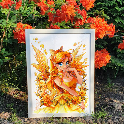 *poster & postcards* moon angel venus