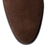 Dark Brown Color Chelsea Jumper Slip On Suede Leather High Ankle Boots - Thumbnail 2