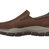Mens Skechers Respected Calum Slip On Brown - Thumbnail 2