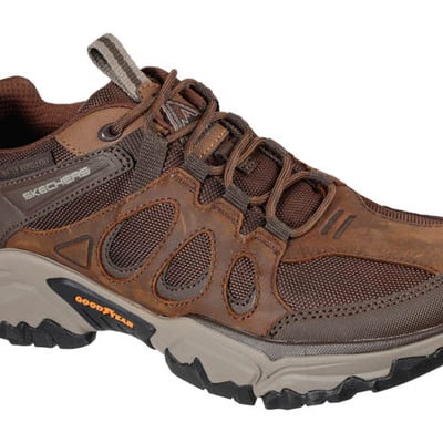 Mens skechers terraform selvin relaxed fit low trail brown