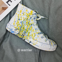 Exaggerated floral hand-painted shoes - Thumbnail 7