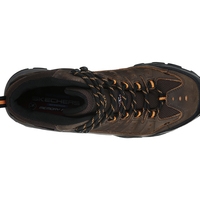 Mens Skechers Work Steel Toe Waterproof EH Delleker Lakehead Brown/Orange - Thumbnail 2