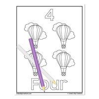 ABC & 123 Printable Coloring Pages_Set 1 - Thumbnail 8