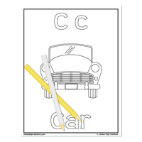 ABC & 123 Printable Coloring Pages_Set 2 - Thumbnail 3