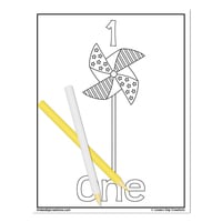 ABC & 123 Printable Coloring Pages_Set 2 - Thumbnail 5