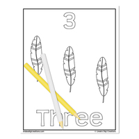 ABC & 123 Printable Coloring Pages_Set 2 - Thumbnail 7