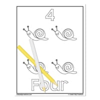 ABC & 123 Printable Coloring Pages_Set 2 - Thumbnail 8