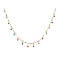 Colorful Drop Tassel Necklace Chocker - Thumbnail 2