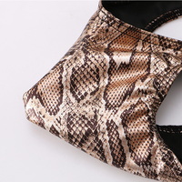 Multi-color 4PK Snake Pattern Men's Underwear Lingerie Low-rise Sexy Cut-out Briefs Nylon Underpants KX020SJ - Thumbnail 8