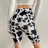 High Waisted Workout Athletic Running Biker Yoga Shorts  - Thumbnail 1