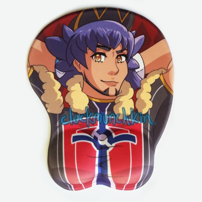 Leon 3d chest mousepad - pkmn: sword and shield (swsh)