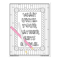 Classic Mom Sayings_Printable Coloring Pages - Thumbnail 5