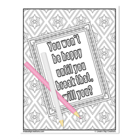 Classic Mom Sayings_Printable Coloring Pages - Thumbnail 6