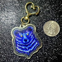 Bear Spirit Keychain | Gold Edges | Double-Sided - Thumbnail 1