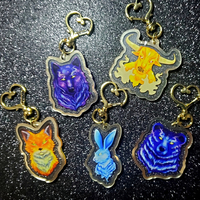 Bear Spirit Keychain | Gold Edges | Double-Sided - Thumbnail 3