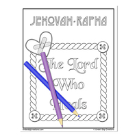Names Of God_Printable Coloring Pages - Thumbnail 1