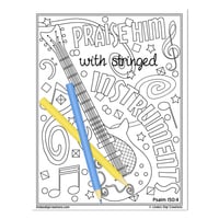 Praise Him_Printable Coloring Pages - Thumbnail 1