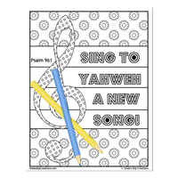 Praise Him_Printable Coloring Pages - Thumbnail 3