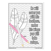 Psalms Set 2_Printable Coloring Pages - Thumbnail 2