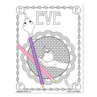 Women Of The Bible_Printable Coloring Pages - Thumbnail 1