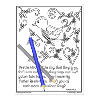 Bible Verses Set 2_Printable Coloring Pages - Thumbnail 8