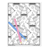 The Fifties_Printable Coloring Pages - Thumbnail 1