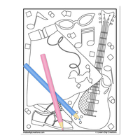 The Fifties_Printable Coloring Pages - Thumbnail 7