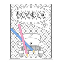 The Fifties_Printable Coloring Pages - Thumbnail 8