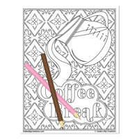 Coffee & Tea_Printable Coloring Pages - Thumbnail 2