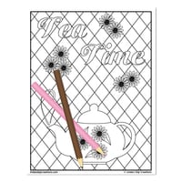 Coffee & Tea_Printable Coloring Pages - Thumbnail 5