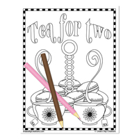 Coffee & Tea_Printable Coloring Pages - Thumbnail 8