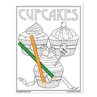 Let's Eat_Printable Coloring Pages - Thumbnail 3