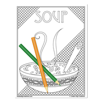 Let's Eat_Printable Coloring Pages - Thumbnail 5